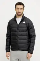 Péřová bunda adidas Essential černá barva, přechodná, JD1046