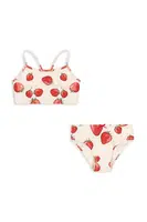 Dvoudílné dětské plavky Konges Sløjd FRAGO BIKINI GRS béžová barva, KS102231
