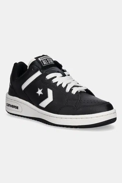 Kožené sneakers boty Converse Weapon černá barva, A11460C