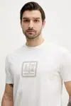 Bavlněné tričko Armani Exchange béžová barva, s potiskem, XM000545 AF10361