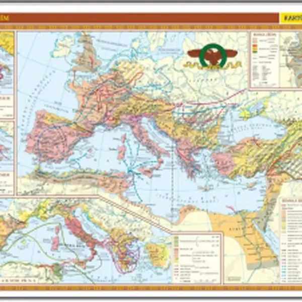 Starověký Řím - školní nástěnná mapa/136 x 96 cm
