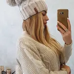 Kesi Milano fleecová čepice K203 ecru melange+light beige