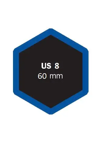 Univerzální opravná vložka US, šestihranná, různé velikosti - Ferdus Varianta: US 8 60 mm. 50 ks