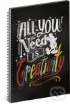 Spirálový blok Mickey – Creativity (linkovaný, A5)