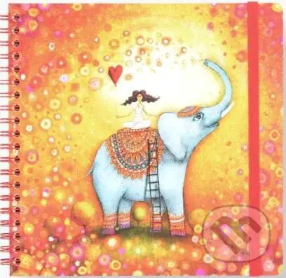 Kroužkový zápisník s gumičkou SLON