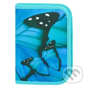 Školní penál klasik Baagl Butterfly (dvě chlopně)