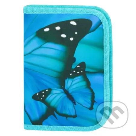 Školní penál klasik Baagl Butterfly (dvě chlopně)