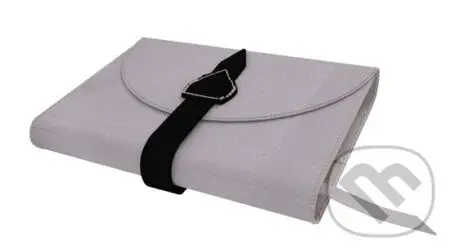 Variabilný obal na knihu z pravej kože so sponou (Ružová)