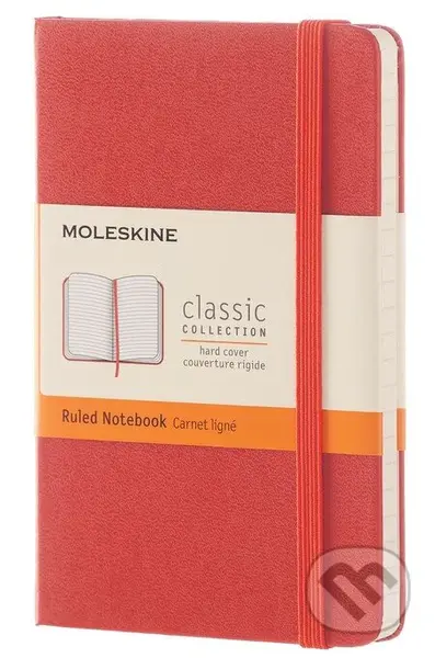 Moleskine - oranžový zápisník (malý, linajkovaný)