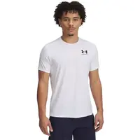 Under Armour HEATGEAR FITTED Pánske tričko, biela, veľkosť XXXL