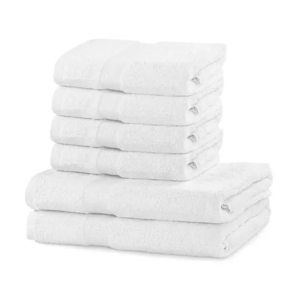 Sada ručníků home & lifestyle Marina 6-pack bílá barva
