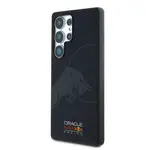 Zadní kryt Red Bull Leather Meshed Debossed Logo MagSafe pro Samsung Galaxy S25 Ultra, navy