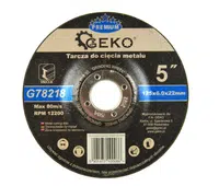 GEKO Brusný kotouč na ocel 125 x 6 x 22,23 mm INOX