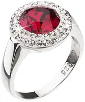 Evolution Group - Pavona Stříbrný prsten s červeným krystalem Swarovski 35026.3 54 mm