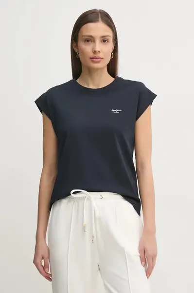 Pepe Jeans Bavlněné tričko Pepe Jeans BLOOMA