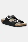 Dětské pantofle Birkenstock Arizona Flower Buckle černá barva, 1029844