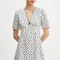 Šaty Tommy Jeans tmavomodrá barva, mini, DW0DW20337