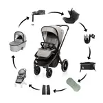 Maxi set Kočárek Move Cross 3, Metal Grey