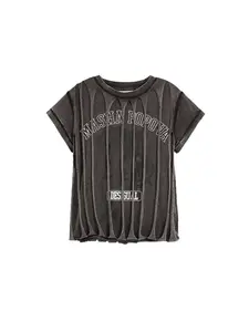 Desigual Tričko 'Masha Popova'  čierna / biela