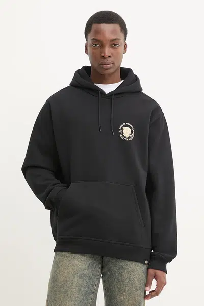 Mikina Dickies pánská, černá barva, s kapucí, s potiskem, DK0A8681BLK1
