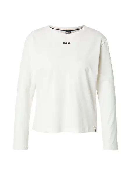 BOSS Tričko  čierna / šedobiela