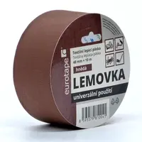EUROTAPE Textilní lepící páska Lemovka, 48 mm, 10 m, různé barvy Barva: hnědá