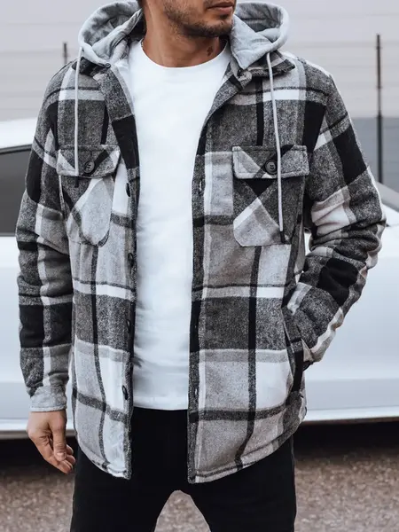 Pánska prechodná bunda s kapucňou