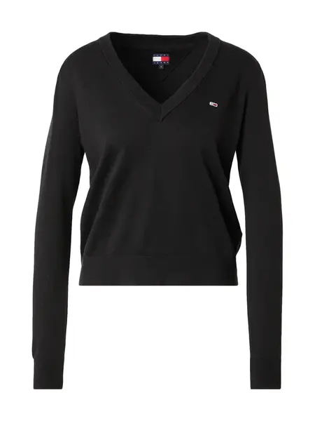 Tommy Jeans Sveter 'Essential'  námornícka modrá / červená / čierna / biela
