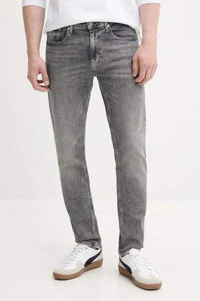Džíny Tommy Jeans pánské, šedá barva, DM0DM21853