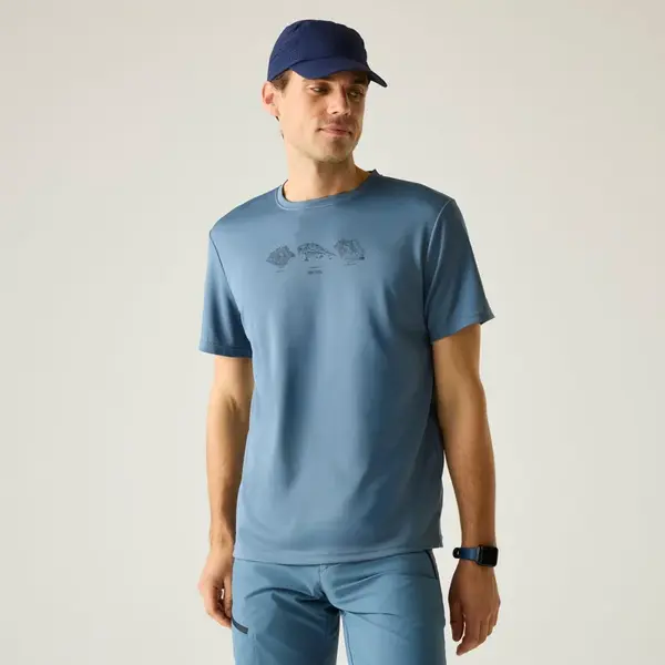 Pánské funkční tričko regatta fingal šedá 4xl