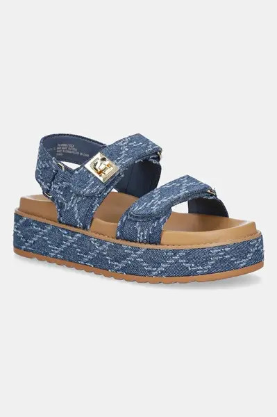 Sandály Steve Madden Bigmona dámské, modrá barva, na platformě, SM11003034