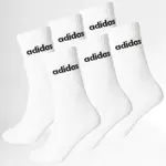 adidas Linear Crew Socks Cushioned Socks 6 Pair Pack M