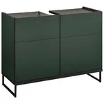 MID.YOU SKŘÍŇKA POD UMYVADLO, zelená, černá, zelená, černá, 80/59,4/31 cm