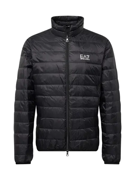 EA7 Emporio Armani Zimná bunda  čierna / biela