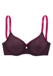 NUANCE Zmenšujúca podprsenka  tmavofialová / ružová