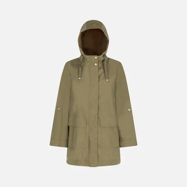 Olive women's parka Geox Dandra - Women's