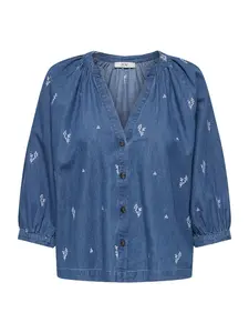 JDY Blúzka 'JDYKAI'  modrá denim / biela