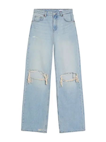 Bershka Džínsy  modrá denim