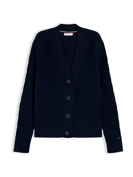 TOMMY HILFIGER Kardigán  námornícka modrá
