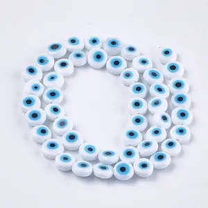 Handmade Evil Eye Lampwork Beads Strands
