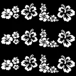 4 Sheets PET Reflective Sticker Car Decoration