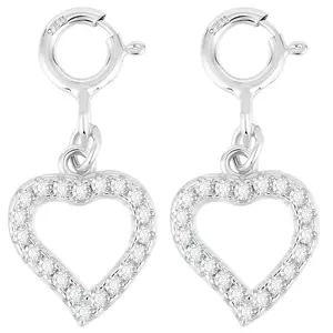 2Pcs 925 Sterling Silver Pendant Decoration