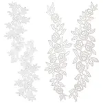 2 Sets 2 Style Lace Embroidery Costume Accessories