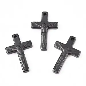 Synthetic Non-magnetic Hematite Pendants