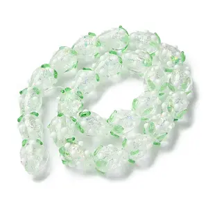 Handmade Foil Lampwork Bumpy Beads Strands