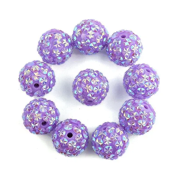 10Pcs Opaque Acrylic Beads