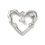 Ion Plating(IP) Brass Micro Pave Cubic Zirconia Pendants