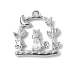 Brass Micro Pave Cubic Zirconia Pendants