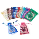 28Pcs 14 Colors Organza Drawstring Bags