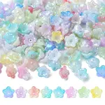 200Pcs 8 Colors Iridescent Acrylic Bead Caps